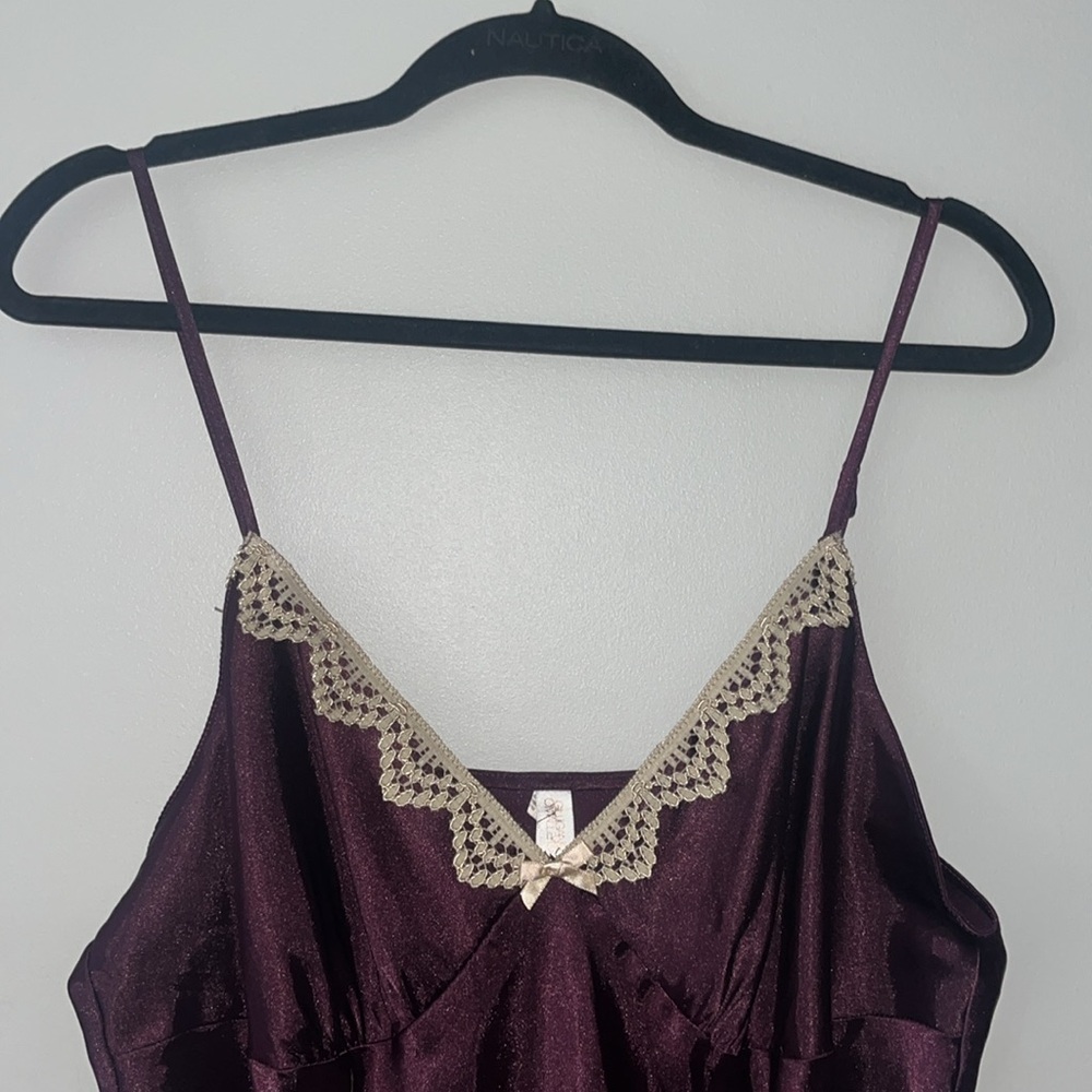 Plum Purple satin mini dress